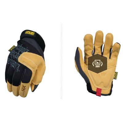 Mechanix Wear Material4X Padded Palm Gloves (XX-Large, Brown/Black)
