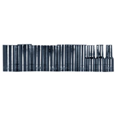 10pc 1/4" Socket Set 6pt Met