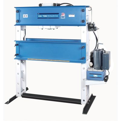 100-Ton Heavy-Duty Shop Press with Single Phase Hydraulic Pump
