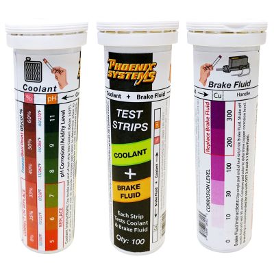 Double-Ended Coolant + Brake Fluid Test Strips