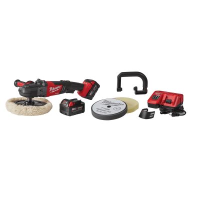 Milwaukee 7 in. M18 FUEL Variable Speed Polisher with Pads Kit