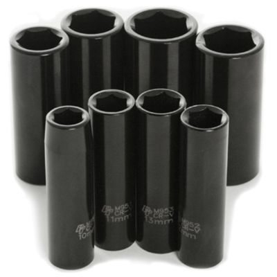8pc 3/8 Dr Met Dp Imp Skt Set