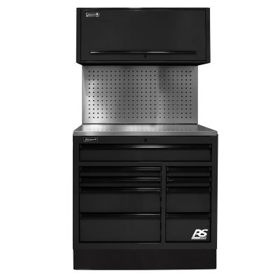 Homak Mfg. 41 in. Centralized Tool Storage(CTS) Set includes Roller Cabinet,Canopy,Support Beams,Bas