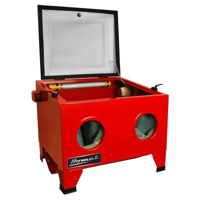 Homak Mfg. 23 in. Table Top Abrasive Blast Cabinet, Red