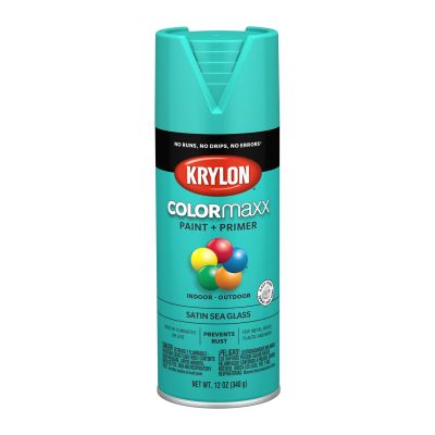 Krylon COLORmaxx Paint + Primer, Satin Sea Glass