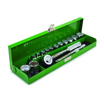 15pc Metal Box 3/8" SAE Set