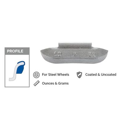 1.5 oz. Pass. Car Steel Weights (Box of 50)