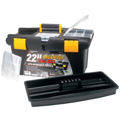 22" Plastic Tool Box w/Organiz
