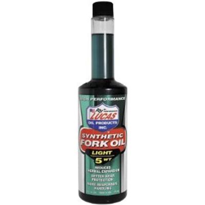 Synthetic Fork Oil, Prevents Seal Hardening and Oxidation, 20 Weight, 16 oz Bottle, 12 per Pack