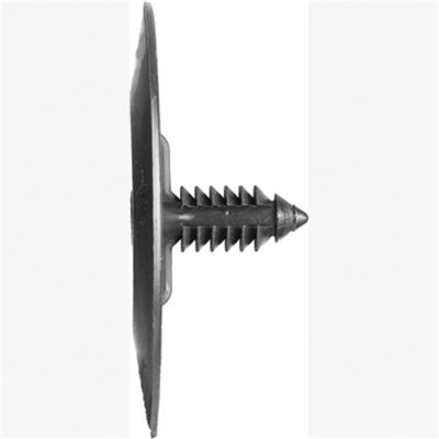 Hood Insulation Clips, Black Poly, Size: 1/4" (6.4mm), Stem: 3/4", Head: 2", GM 3078511, Qty: 100