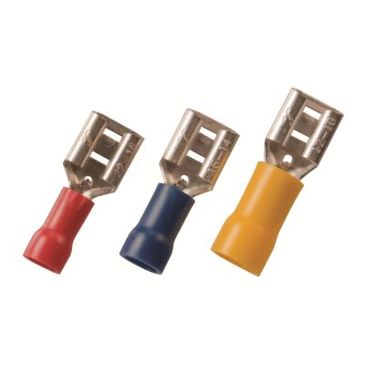 12-10 .250 Yellow Vinyl FM Disconnect 50 Pcs