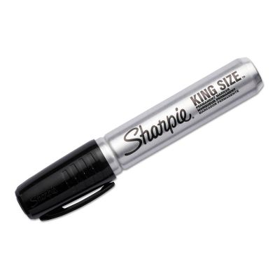 Sharpie King Size Permanent Marker, 1 Black Marker