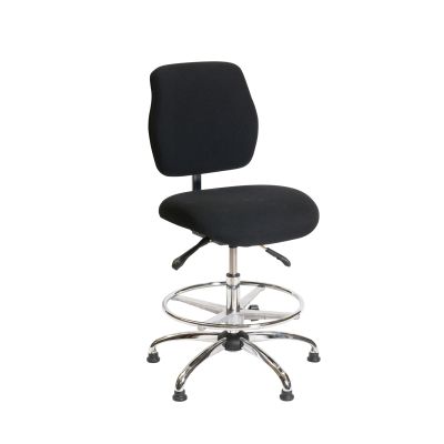 ESD Chair - Medium Height -   Deluxe Black