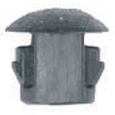 Flush Type Blk Nyl Locking Hole Plugs, Hole size: 1/4", Head size: 37/64", Quantity: 10