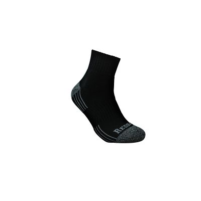Redback Boots 1-Pair of Bamboo Quarter Ankle Socks in Black