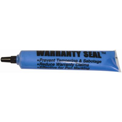 Warranty Seal Blue 1.8 oz Poly Squeeze Tube Warranty Seal Adheres To All Metal & Other Surfaces