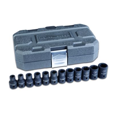 12 Pc. 1/2" Drive 6 Point Metric Impact Socket Set