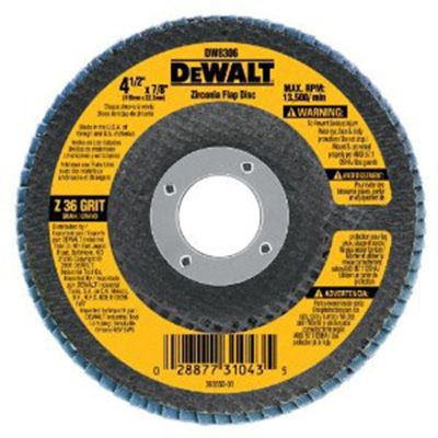 4-1/2"x5/8"-11 60 Grit Zirc Fl