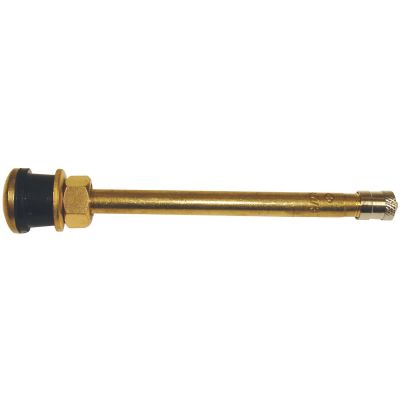 Straight Brass Truck Valve, Height 4.38" - .625" Valve Hole