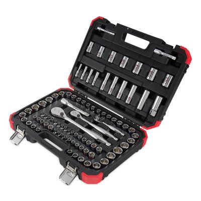Sunex Tools 89-Piece 1/4 in., 3/8 in., 1/2 in. Drive Chrome Socket Set