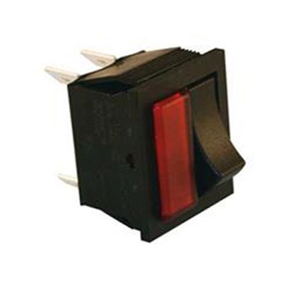 Red Light / Rocker Combo 16A 12V S.P.S.T. 1 Pc