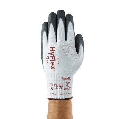 HyFlex 11-735 Cut Protection Gloves -Med Duty, High Cut Resistance, Size X-Small (Pack of 12)