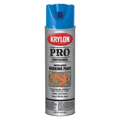 Krylon Marking Paints; Water Based; Apwa Blue; 15 oz. Aerosol