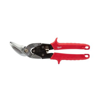 Milwaukee Left Cutting Offset Aviation Forged Blade Snips, up-to 22-gauge