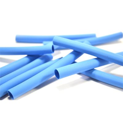 3" Blue Heat Shrink Wire Tubing Thin Wall - 1/4" 50-pk