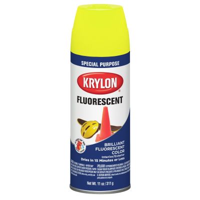 Krylon Fluorescent Paints Lemon Yellow 11 oz. Aerosol