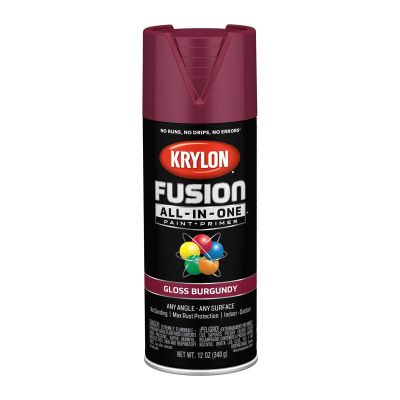 Krylon Fusion All-In-One Paint + Primer, Gloss Burgundy