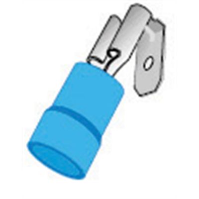 Piggyback Terminals Quick Disconnect Blue Nylon (22-18) (100/Bag)