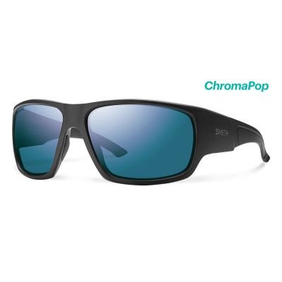 SMITH Dragstrip Elite Black ChromaPop PLUS Elite Polarized Blue Mirror Sunglasses