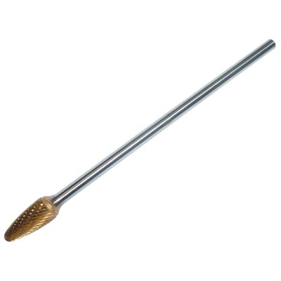 6" Long Carbide Bur, Tree Shape, Radius End