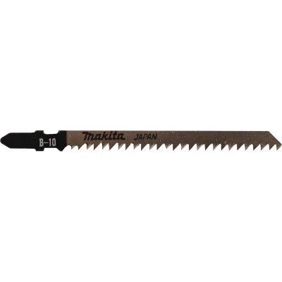 Makita Jig Saw Blade, T Shank, HCS, 4 1/8" x 9TPI, 3 1/8" Cutting Length (Pack of 5)