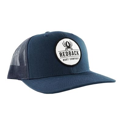 Redback Boots Retro Trucker Hat w Patch-Navy Blue