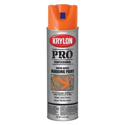 Krylon Marking Paints; Water Based; Apwa Orange; 15 oz. Aerosol