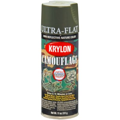 Krylon Ultra-Flat Olive Camouflage Spray Paint