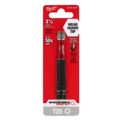 SHOCKWAVE Impact Duty? 3-1/2" T25 Bit 2PK
