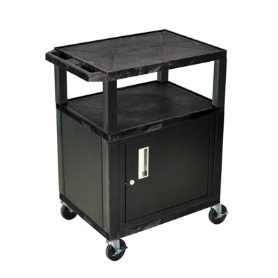 34" 3-Shelf Audio-Video Utility Cabinet