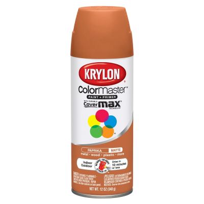 Krylon Colormaster Paint; Matte Paprika; 12 oz. Aerosol