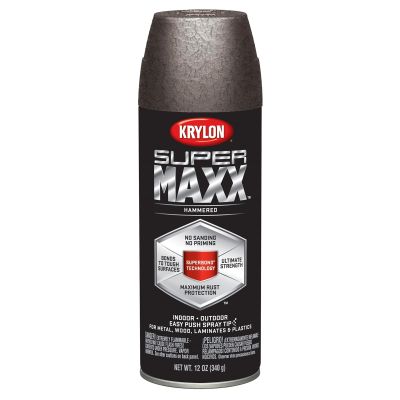 Krylon Supermaxx Paint+Primer; Hammered Brown; 12 oz. Aerosol