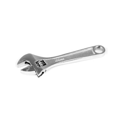 Adjustable Wrench, 4" Long, Satin Finish