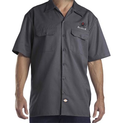 Redback Boots Mechanics Work Shirt Medium Charcol