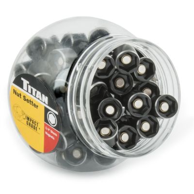 Titan 50-Piece 1/2 in. 45 mm Magnetic Nut Setter Display