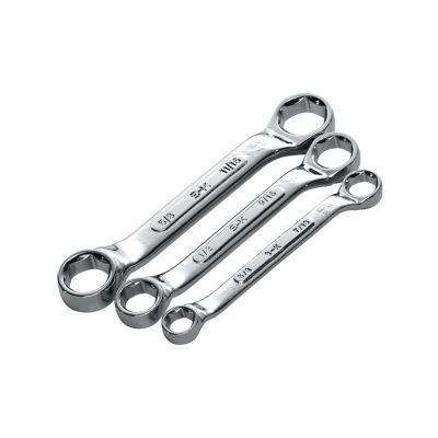 3 Piece Short Fractional Box End Wrench Set
