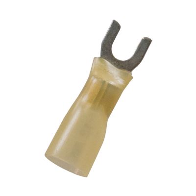 12-10 #8 Yellow CS Heat Shrink Spade - 10 Piece