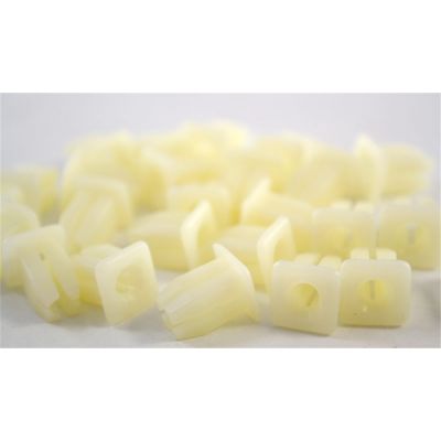 Natural Nylon Universal Grille Screw Nut 8 Or 10 Screw Size (100/Bag)