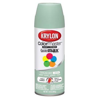 Krylon Colormaster Satin Touch; Catalina Mist; 12 oz. Aerosol