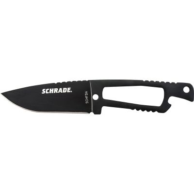 Schrade Full Tang Neck Knife Drop Point Fixed Blade